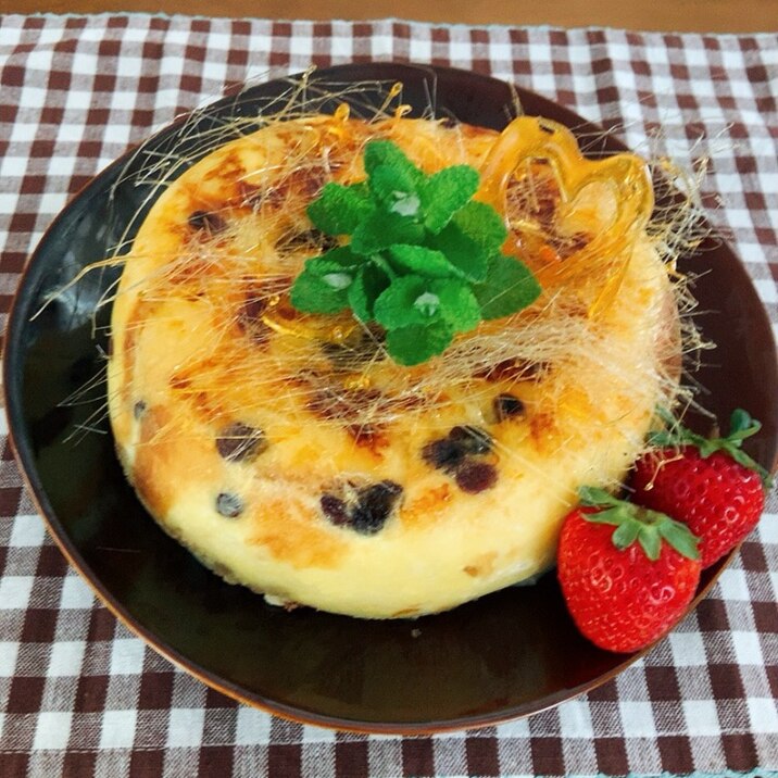 余った食パンで炊飯器パンプディング*♬೨̣̥